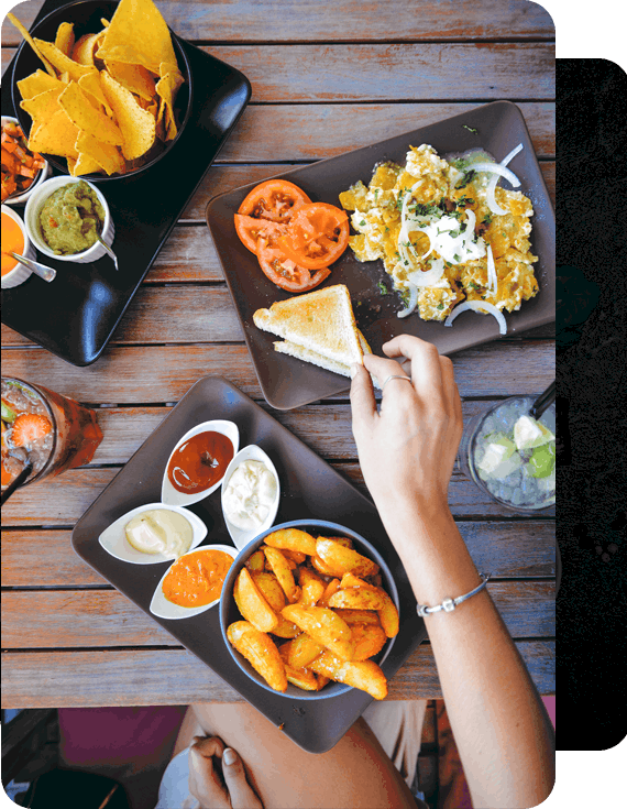 Pratos, batata, tomate